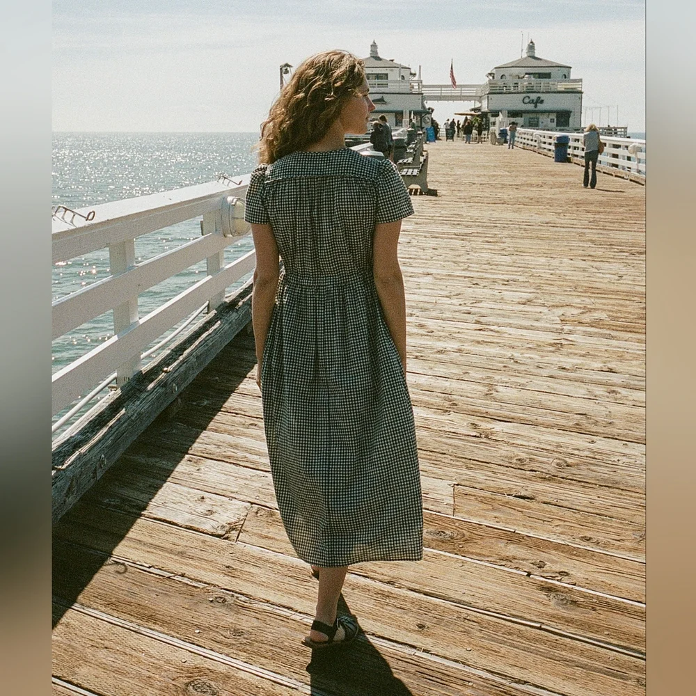 Christy Dawn the dawn dress in picnic gingham, medium - Picture 5 of 11